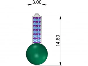 Brincos de P&eacute;rola 10 Modelo de Impressão 3D