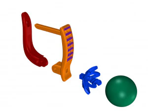 Brincos de P&eacute;rola 10 Modelo de Impressão 3D