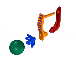 Brincos de P&eacute;rola 10 Modelo de Impressão 3D