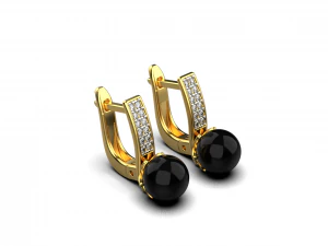 Brincos de P&eacute;rola 10 Modelo de Impressão 3D