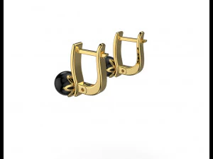 Brincos de P&eacute;rola 10 Modelo de Impressão 3D