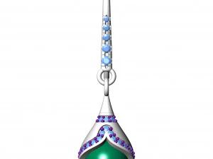 Pearl Earrings 11 3D Print Model