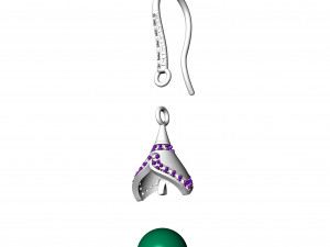 Pearl Earrings 11 Modelo de impresión 3D