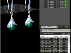 Pearl Earrings 11 Modelo de impresión 3D