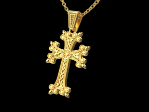 Armenian cross pendant 3D Print Model