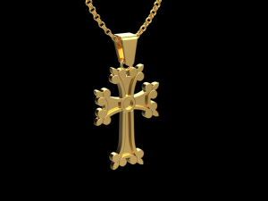 Armenian cross pendant Modèles 3D en vedette