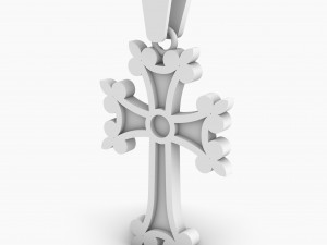 Armenian cross pendant Modèles 3D en vedette