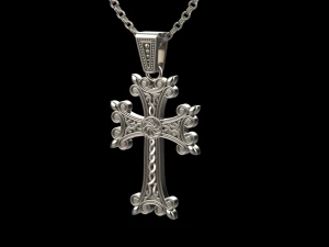 Armenian cross pendant 3D Print Model