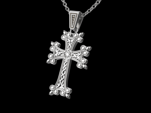 Armenian cross pendant Modèles 3D en vedette
