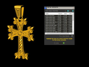 Armenian cross pendant Modèles 3D en vedette