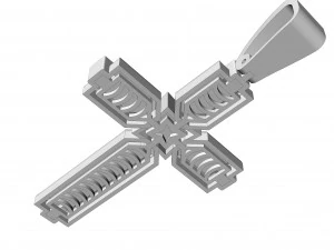 Cross pendant 10 3D Print Model