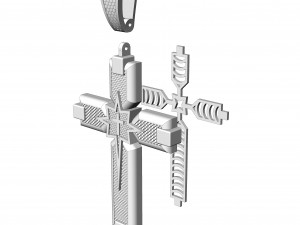Cross pendant 10 Modèles 3D en vedette