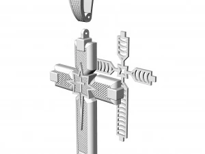 Cross pendant 10 3D Print Model