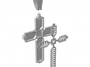 Cross pendant 10 3D Print Model