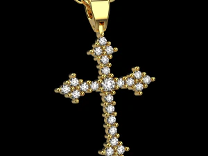 Pendente Cruz 11 Modelo de Impressão 3D