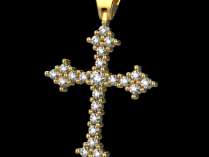 Cross pendant 11 3D-printmodel