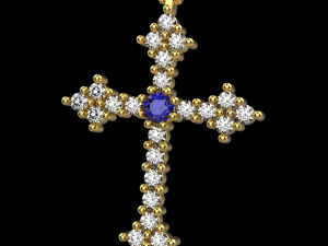 Cross pendant 11 3D-printmodel