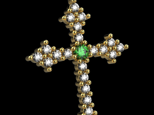 Cross pendant 11 3D-printmodel