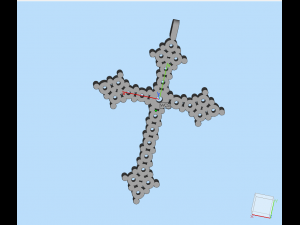 Cross pendant 11 3D-printmodel