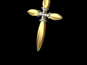 Cross pendant 12 3D 打印模型