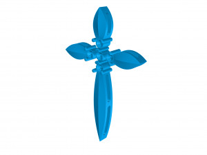 Cross pendant 12 3D 打印模型