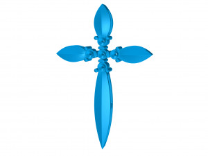Cross pendant 12 3D 打印模型