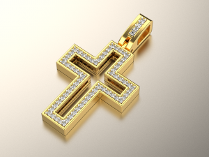 Cross pendant 13 3D Print Model