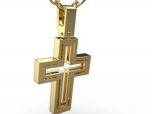 Cross pendant 13 3D Print Model