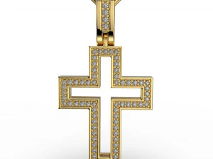 Cross pendant 13 3D Print Model