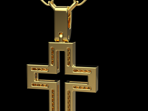 Cross pendant 13 3D Print Model