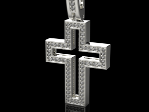 Cross pendant 13 3D Print Model