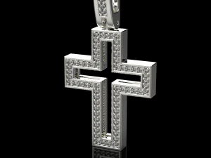 Cross pendant 13 3D Print Model