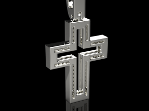 Cross pendant 13 3D Print Model