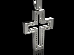 Cross pendant 13 3D Print Model
