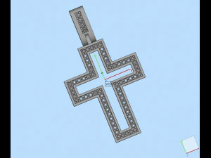 Cross pendant 13 3D Print Model