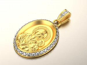 마리아 펜던트 021 3D 프린트 모델