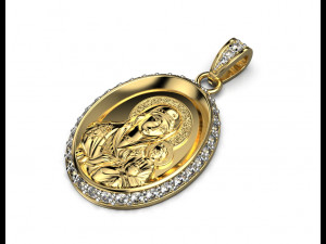 Maria pendant 021 3D-printmodel