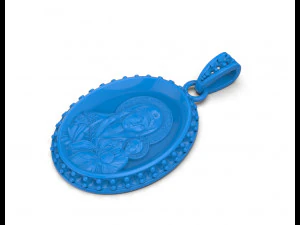 Maria pendant 021 3D Print Model