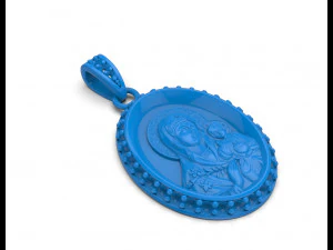 Maria pendant 021 3D Print Model