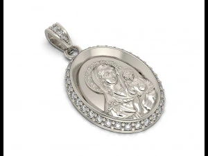 Maria pendant 021 3D Print Model