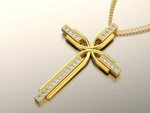 크로스 펜던트 1203 3D 프린트 모델