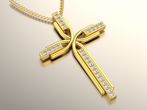 Cross pendant 1203 3D Print Model