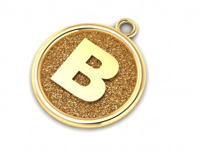 Pendant Alphabet letters Collection 3D print model 3D-Druckmodell