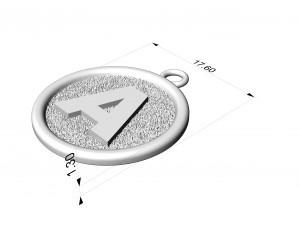 Pendant Alphabet letters Collection 3D print model 3D-Druckmodell