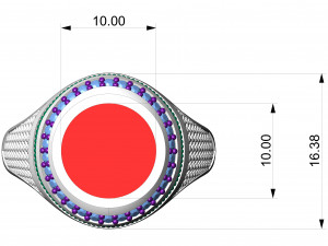 Onyx diamond signet ring 3Dプリントモデル