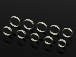 Love rings collection 3D Print Model