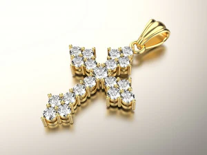 크로스 펜던트 3D 프린트 모델