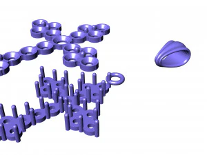 Cross pendant 3D Print Model