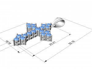 Cross pendant 3D प्रिंट मॉडल