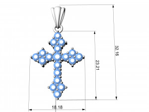 Cross pendant 3D प्रिंट मॉडल